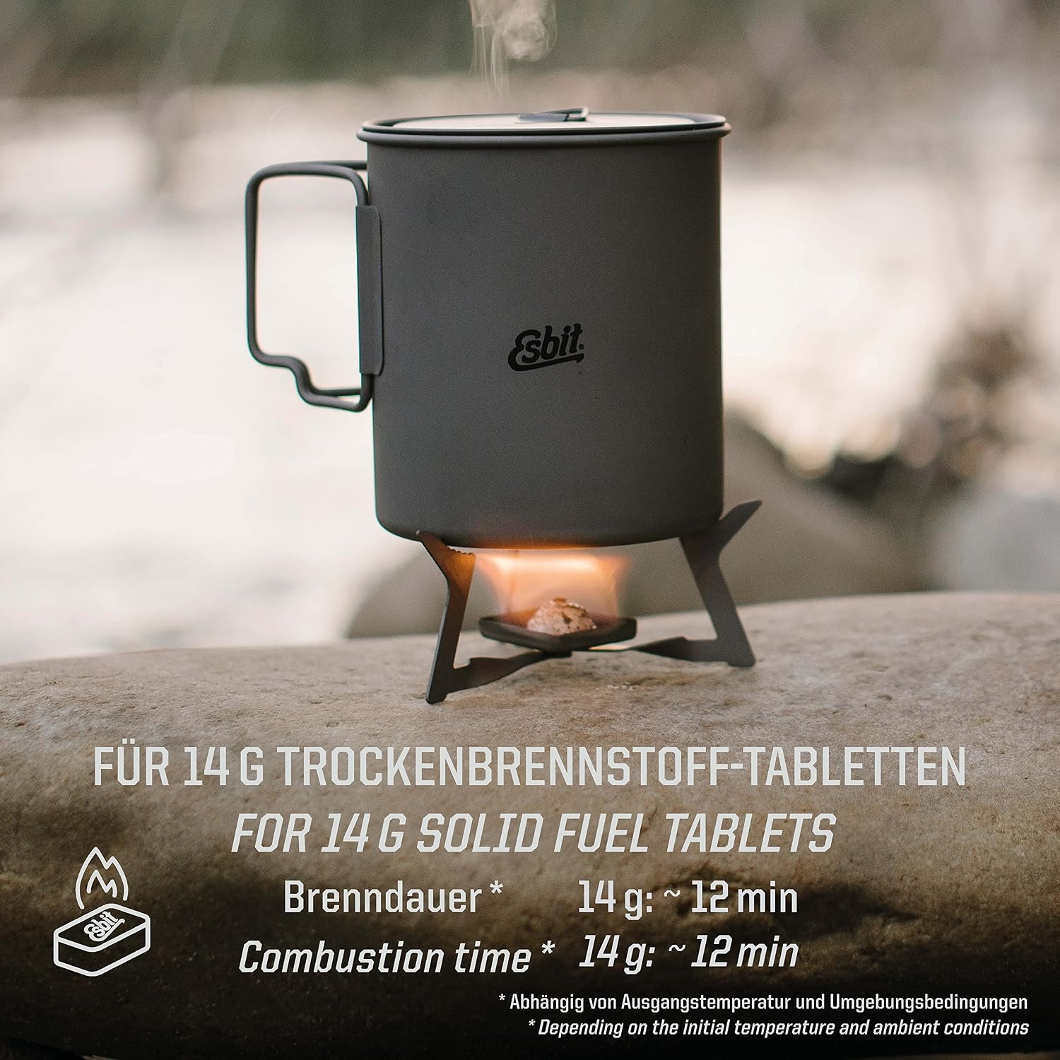 Esbit Ultralight Titanium Solid Fuel Stove: image 5
