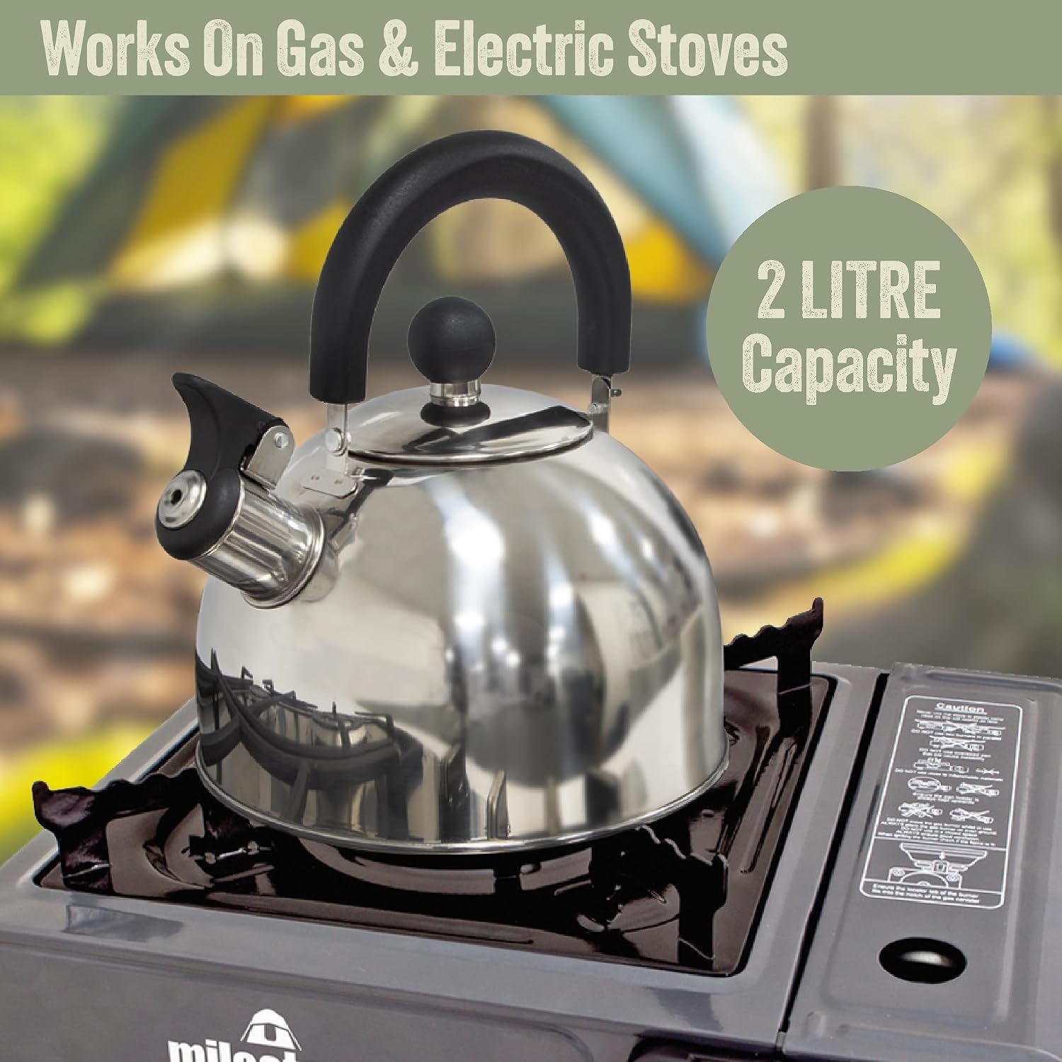 2L Whistling Camping Kettle: image 6