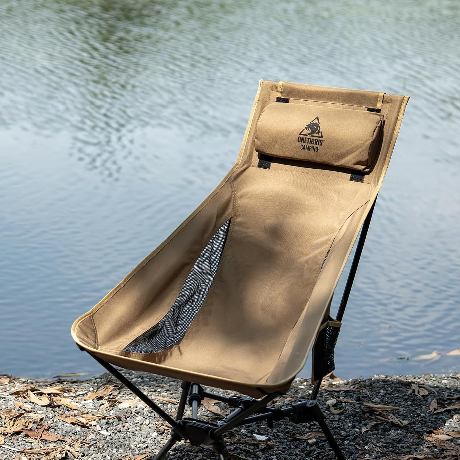 High Back Camping Chair with Removable Headrest: image 8
