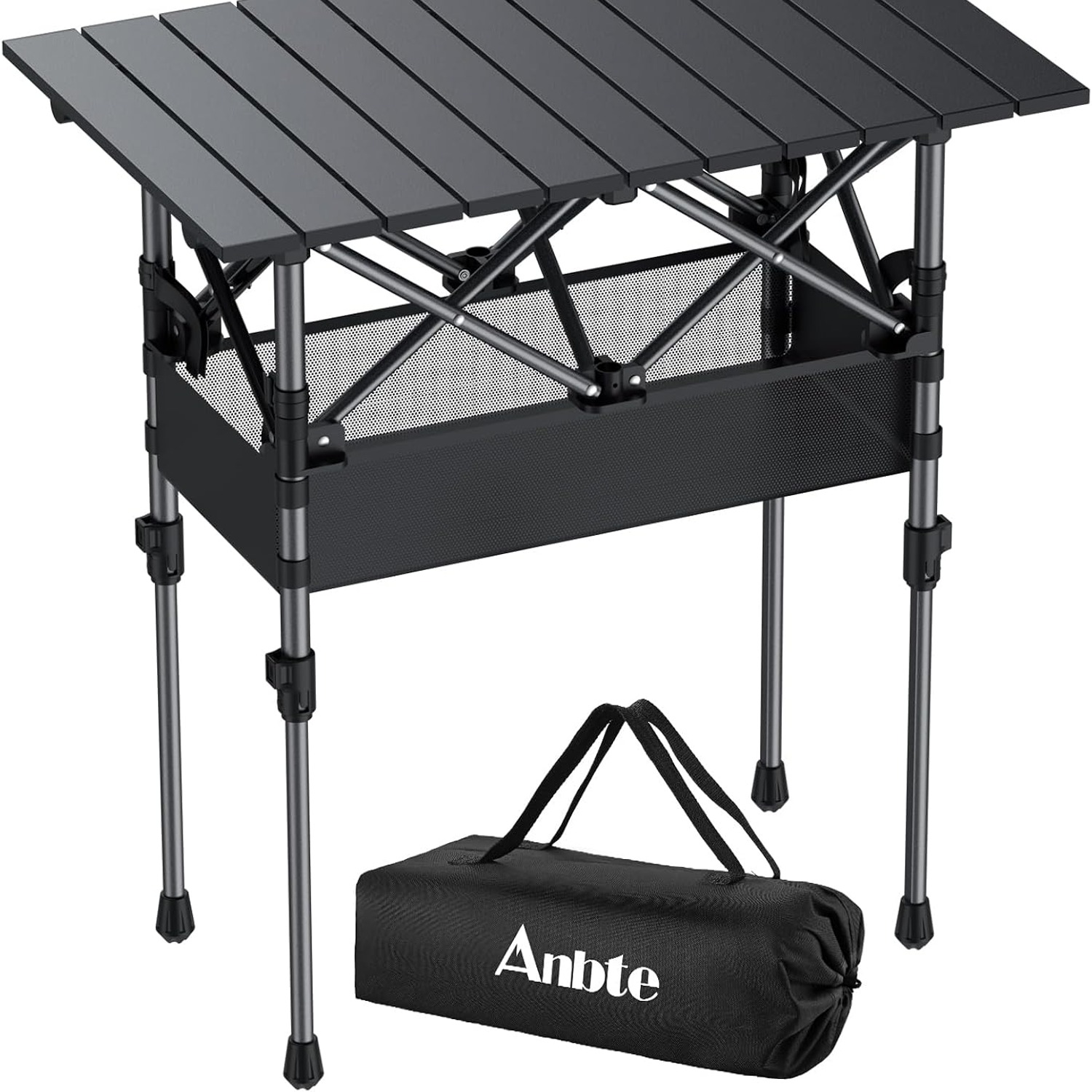 Roll Top Camping Table 3ft with Storage Net and Carry Bag: image 2