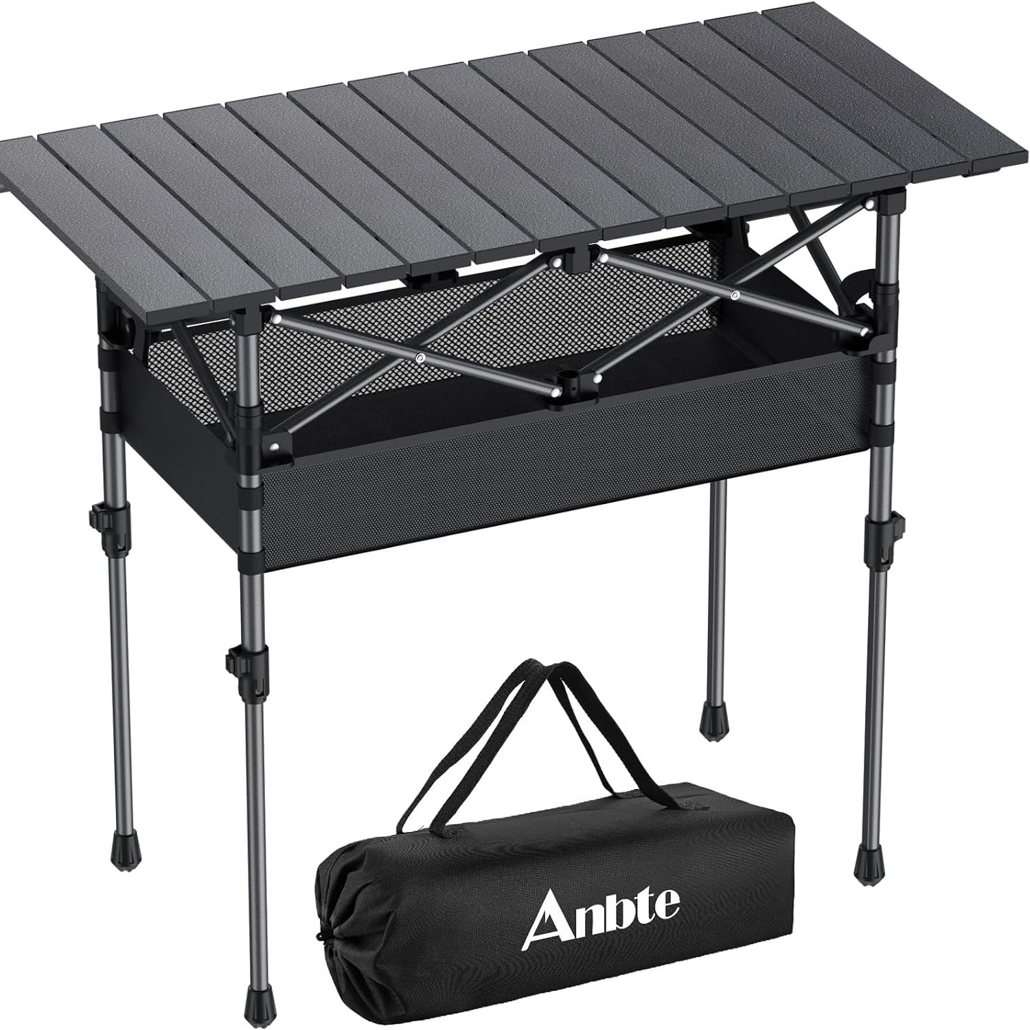 Roll Top Camping Table 3ft with Storage Net and Carry Bag: image 10