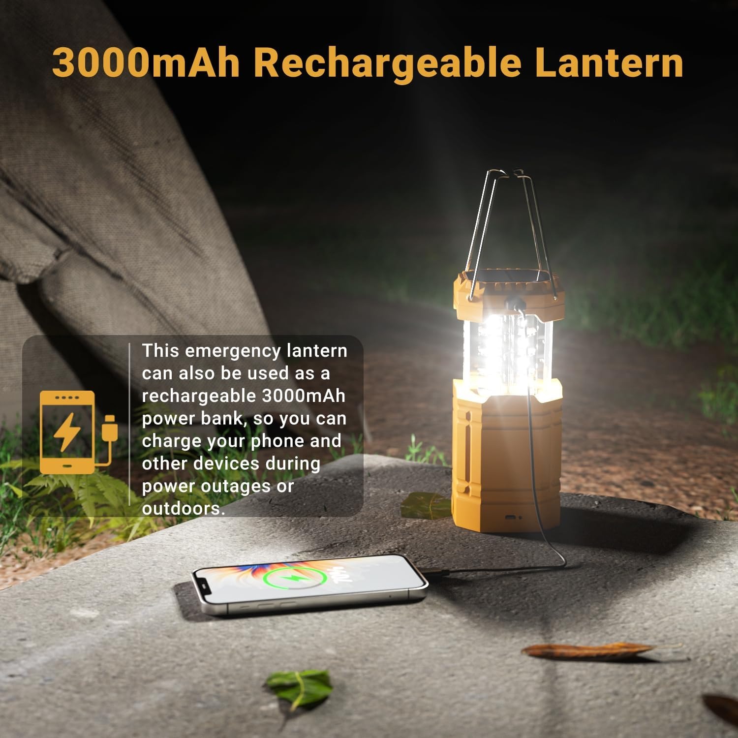 Solar Hand Crank Camping Lantern: image 5