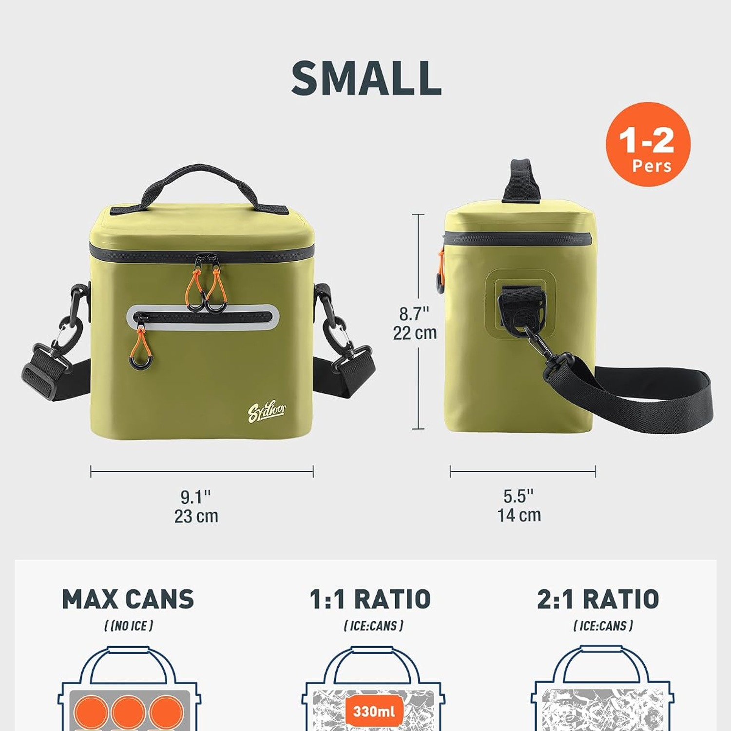 Soft Sided Cooler Bag 14L Insulated Leak-Proof Camping Cooler: image 5