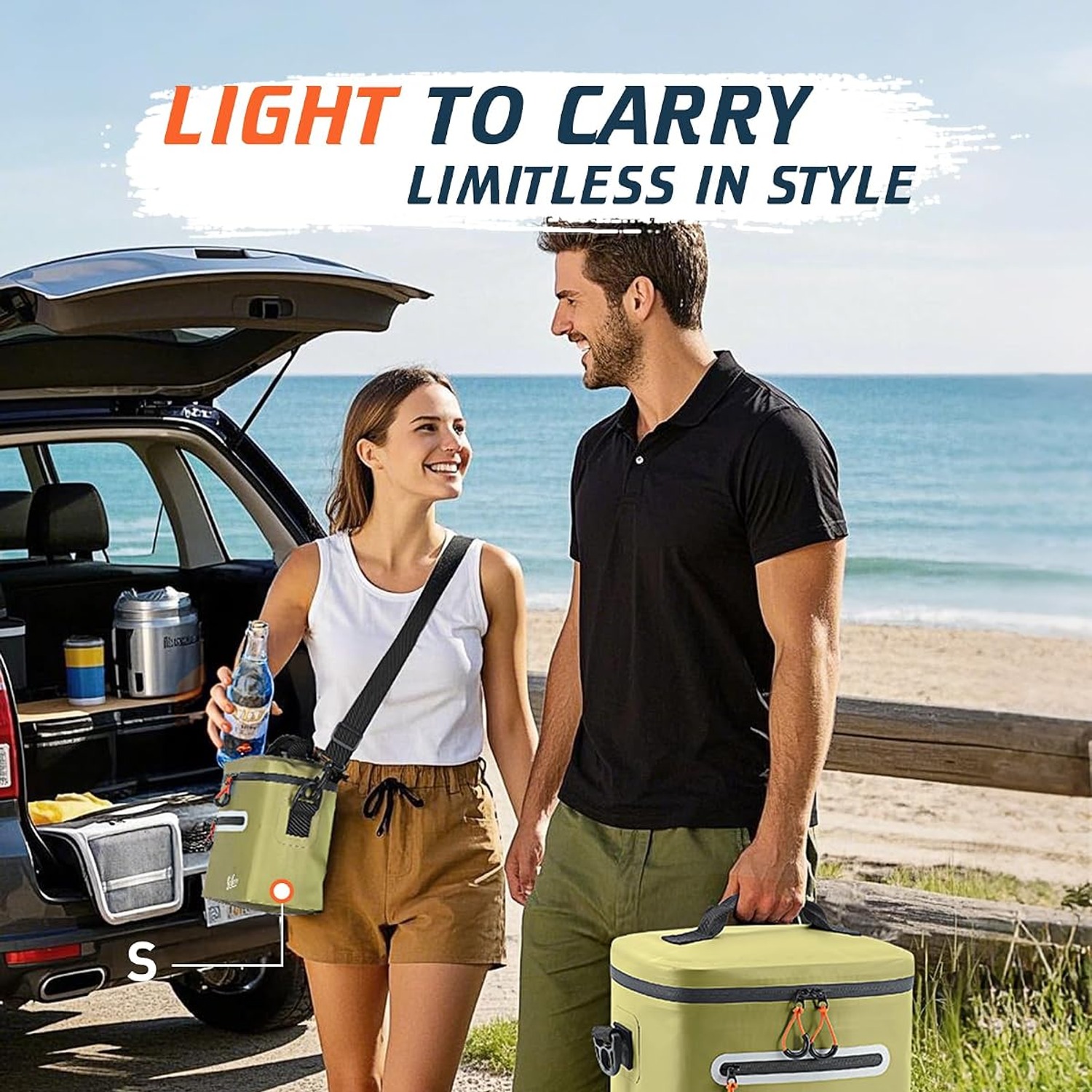 Soft Sided Cooler Bag 14L Insulated Leak-Proof Camping Cooler: image 8