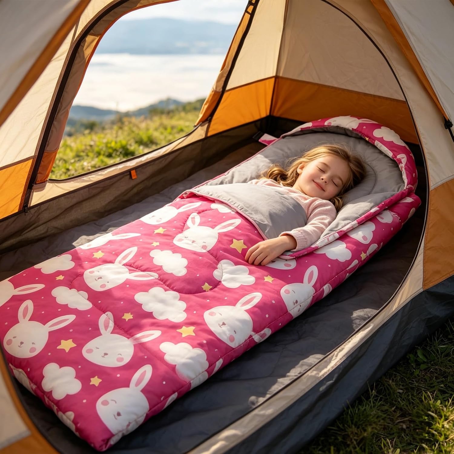 Kids Camping Sleeping Bag with Carry Sack: image 4