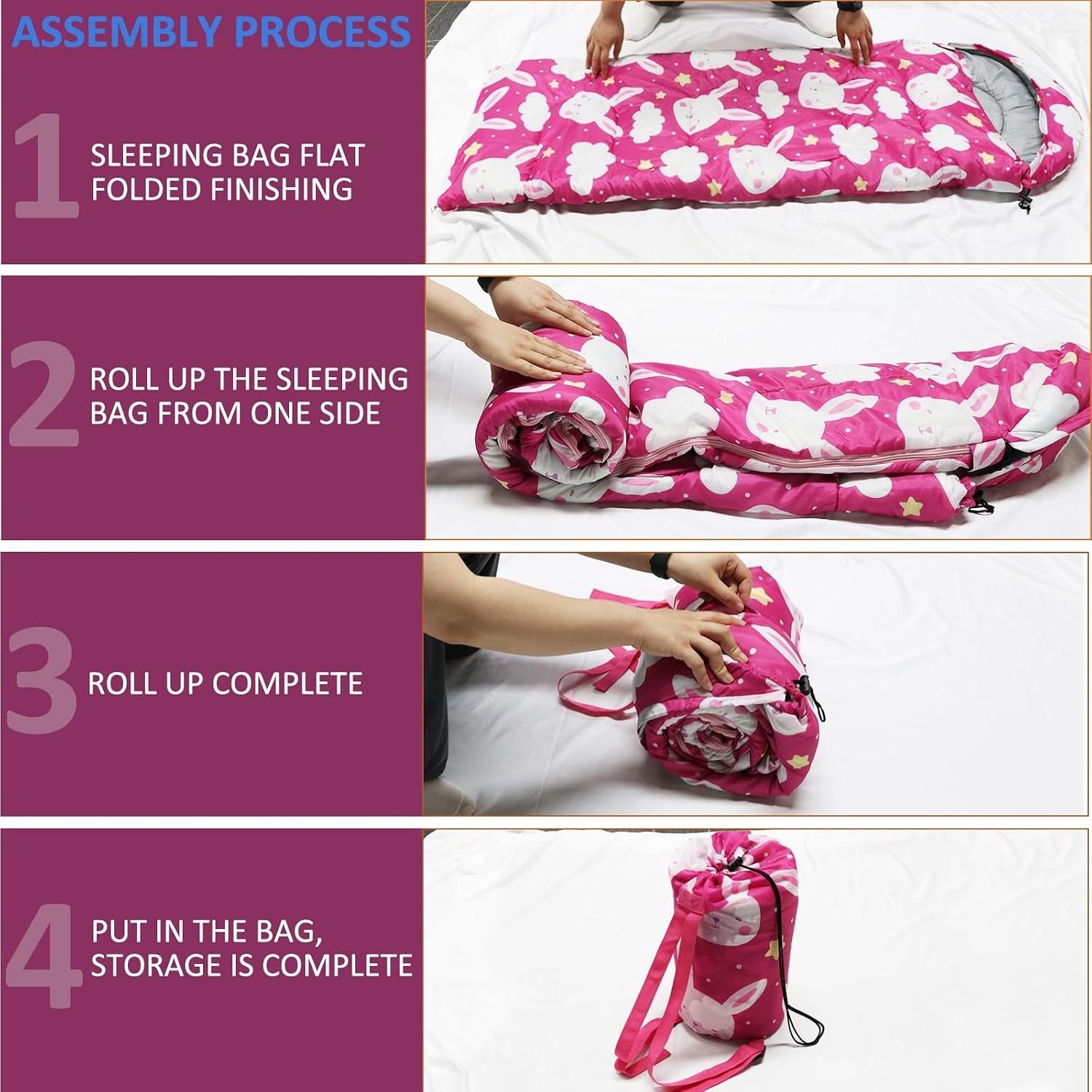 Kids Camping Sleeping Bag with Carry Sack: image 8