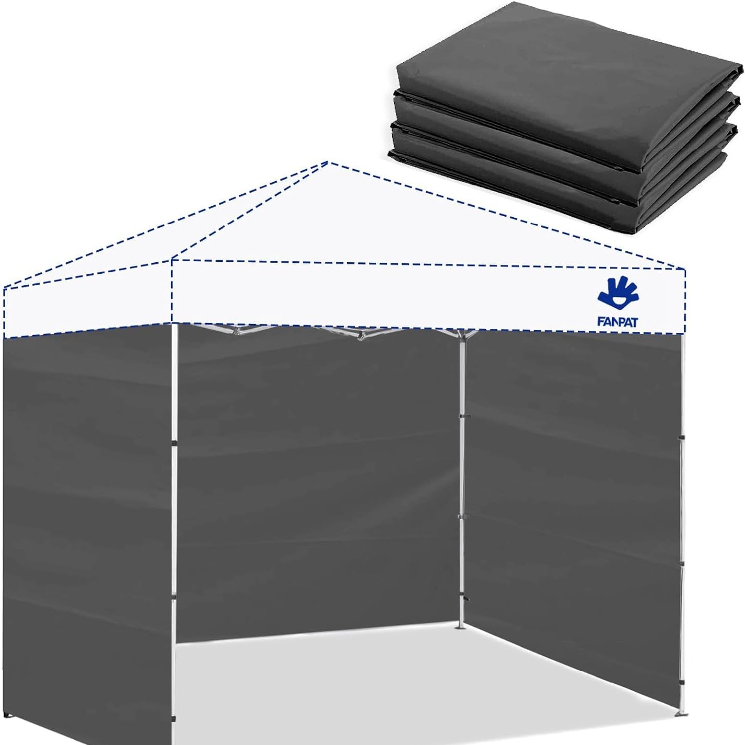 Gazebo Side Walls 3 Pack Waterproof Polyester Panels: image 2