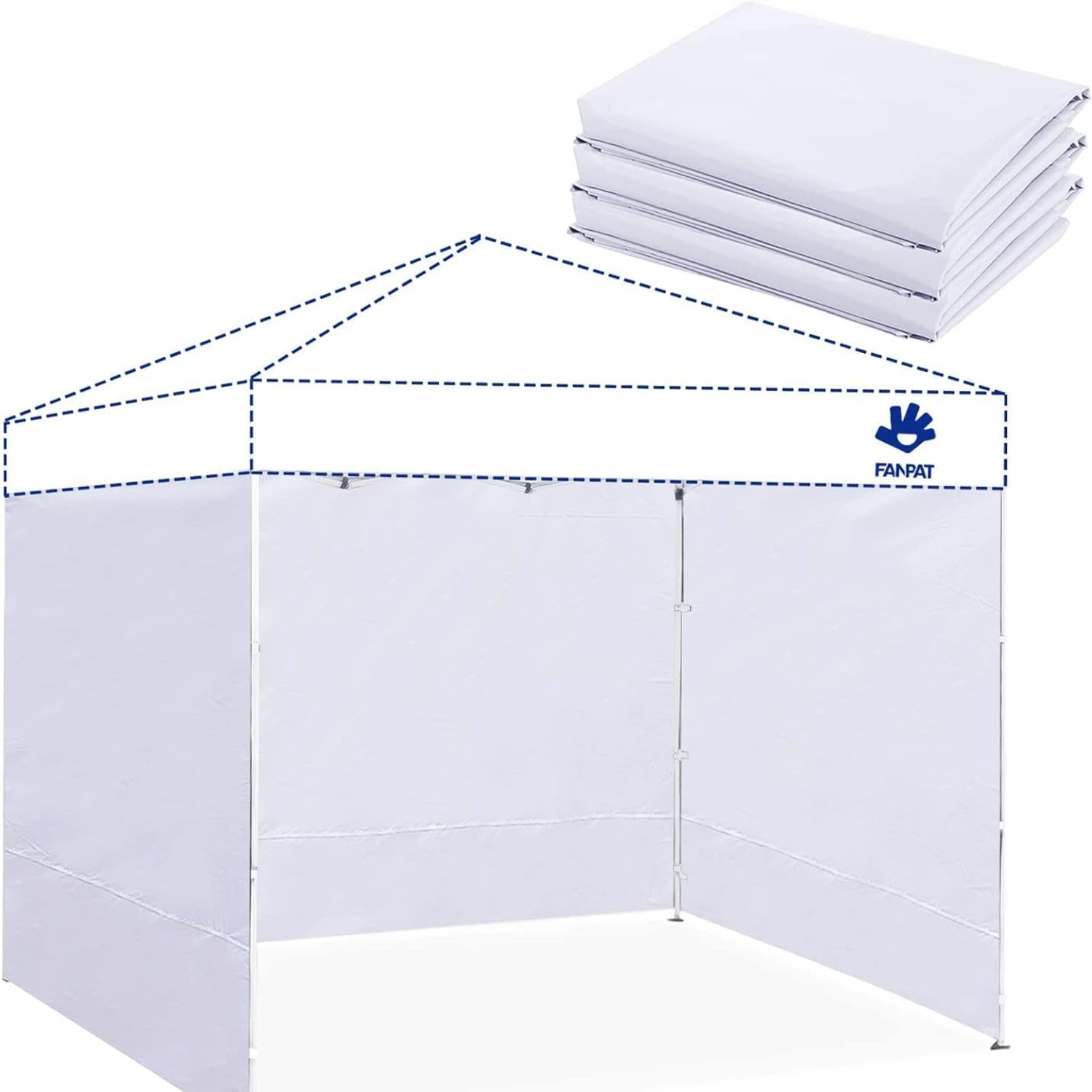 Gazebo Side Walls 3 Pack Waterproof Polyester Panels: image 5