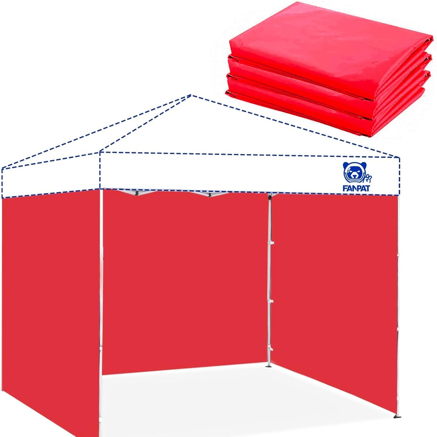 Gazebo Side Walls 3 Pack Waterproof Polyester Panels: image 6