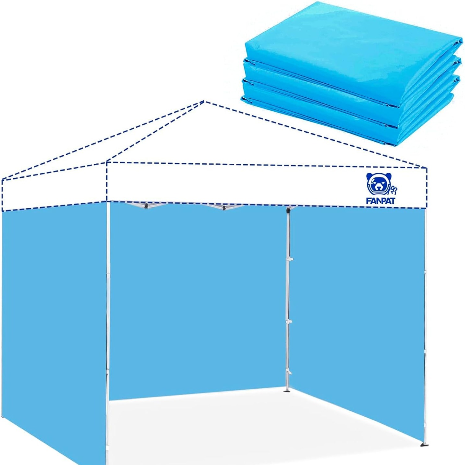 Gazebo Side Walls 3 Pack Waterproof Polyester Panels: image 8