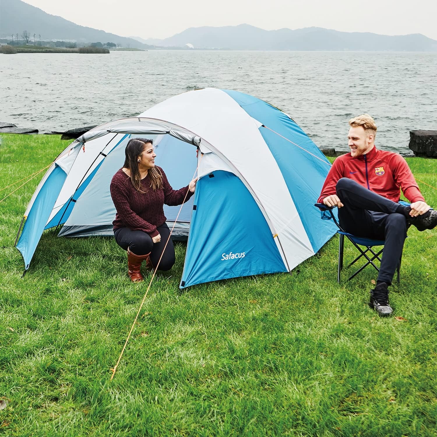 SAFACUS 4 Person Double Layer Dome Tent: image 6