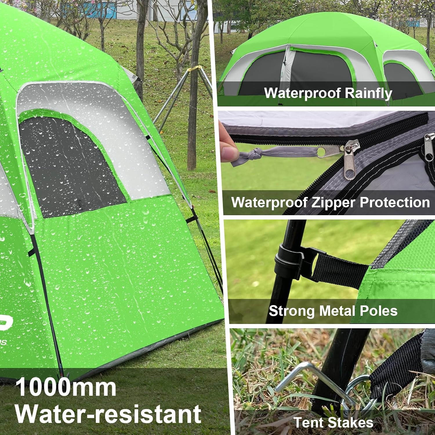 CAMPROS CP 6 Person Family Camping Tent: image 4