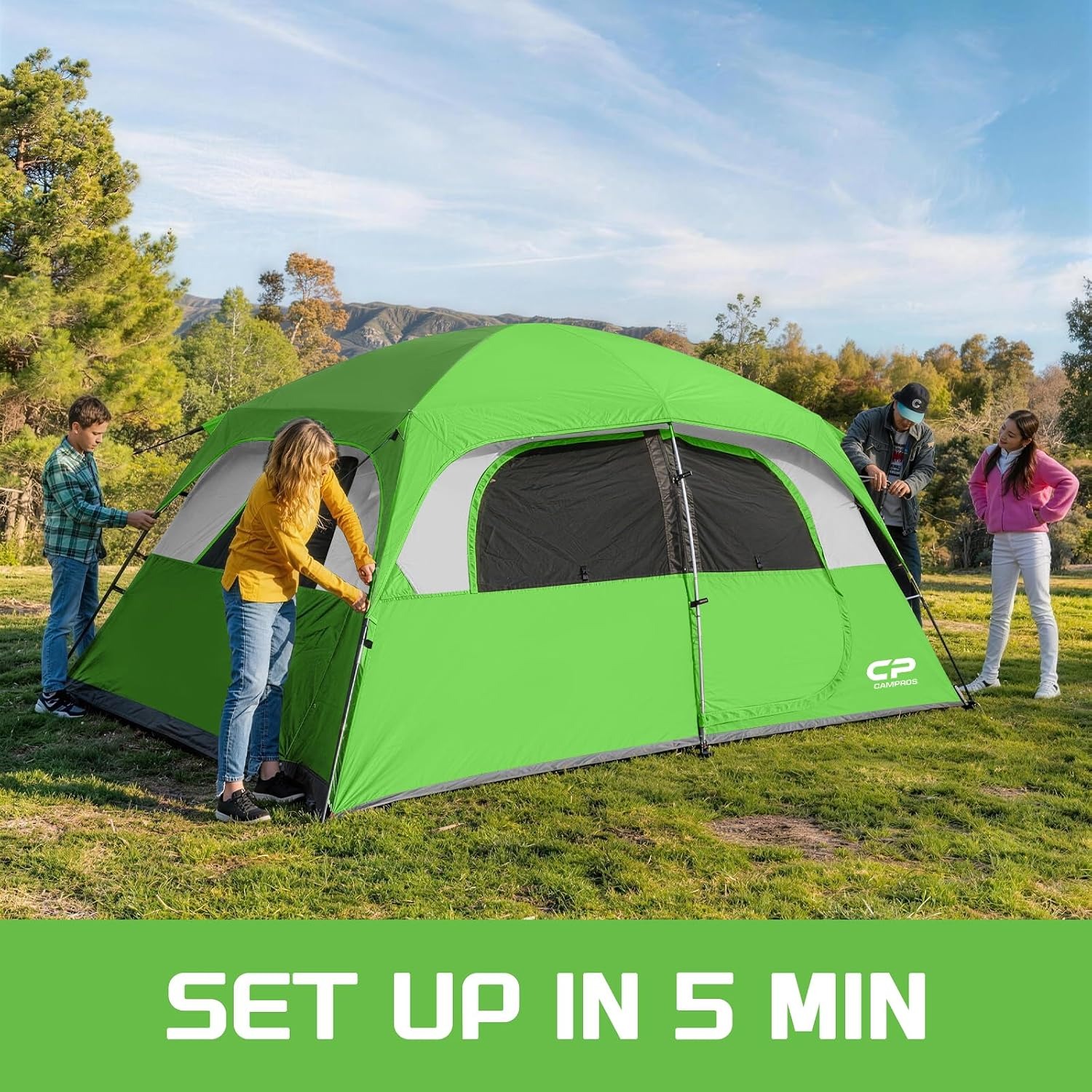 CAMPROS CP 6 Person Family Camping Tent: image 5